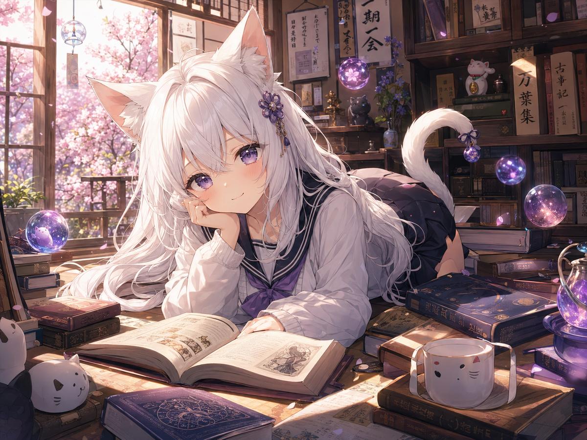 国产精品动漫-《猫耳书屋日记》治愈系列